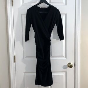 Michael Stars Black stretch dress 3/4 sleeve